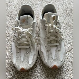 New Balance Cream and White Sneakers